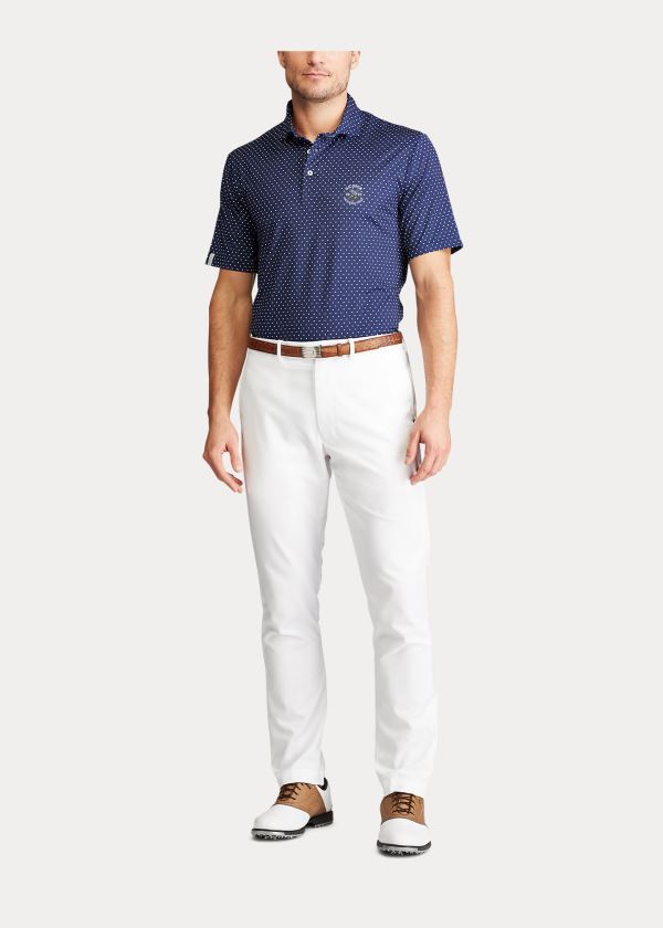 Polos Ralph Lauren Hombre Azul Marino / Blancos Rayas - Classic Fit Performance - AHIJD4107